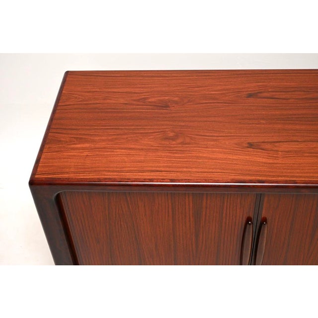 Vintage Danish Tambour Door Cabinet from Dyrlund, 1970s For Sale - Image 11 of 15