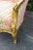 Gold French Rococo Heavy Carved Painted Gold Large Side Fireplace Chair For Sale - Image 8 of 8