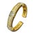 Judith Ripka Hinged Gold & Diamond Bangle Bracelet 18 Kt Yellow Gold 66 Gm For Sale - Image 15 of 17
