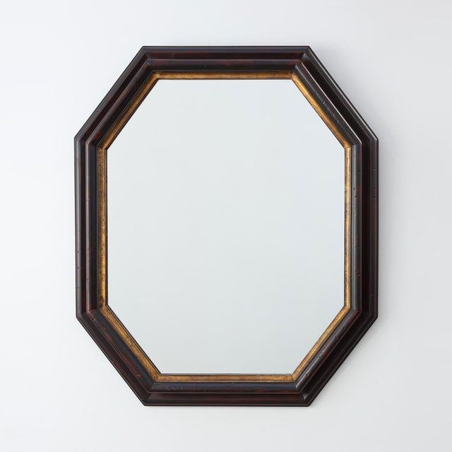 Octagonal Bronze‑Toned Wall Mirror from Deknudt, Belgium, 1970s For Sale - Image 12 of 12