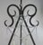 Baroque Six-Light Rock Crystal Wrought Iron Chandelier For Sale - Image 3 of 12