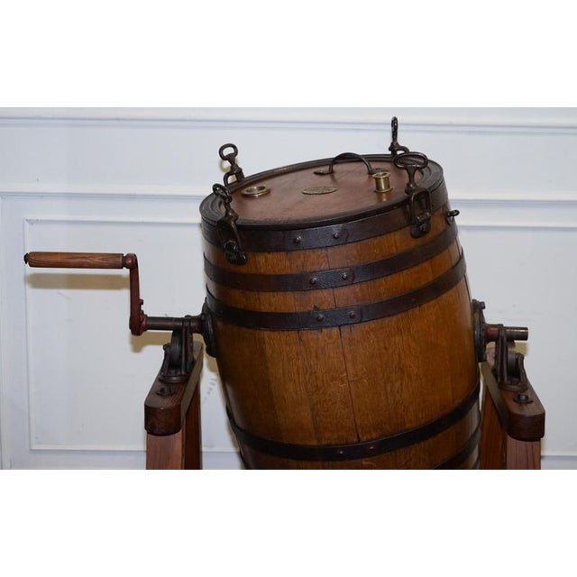 Antique English Victorian Butter Churn from G. Llewellin & Sons, 1885 For Sale - Image 3 of 18