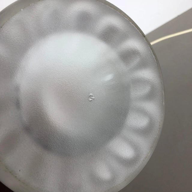 German Metal and Glass Tulip Desk Light from Peill & Putzler, 1970s For Sale - Image 12 of 13