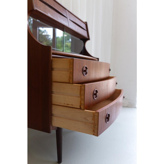 Brown Scandinavian Modern Teak Secretary by Gunnar Falsig, 1960s For Sale - Image 8 of 18