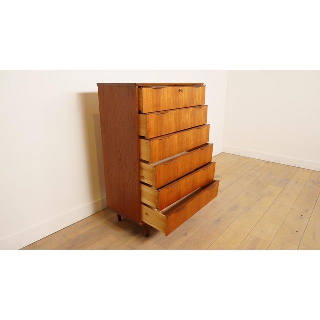Vintage Danish Teak Chest of Drawers For Sale - Image 5 of 12