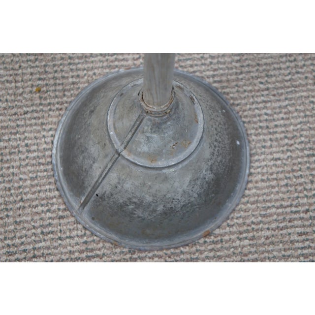 Metal Early 20th Century Primitive Antique Metal Washer Plunger Dolly Laundry Wash Tub Agitator- Set of 2 For Sale - Image 7 of 12