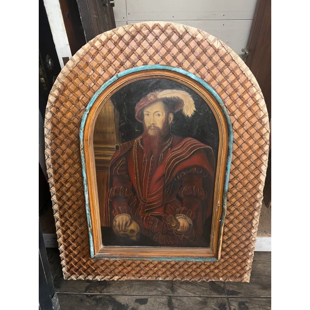 Contemporary Portrait Painting of Henry Vlll by Mohamed Hadid For Sale - Image 13 of 13