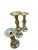 1980s Restored Brass Candlesticks Set of 3 For Sale - Image 4 of 12