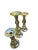 Polished Brass Candlesticks Set of 3 For Sale - Image 4 of 12