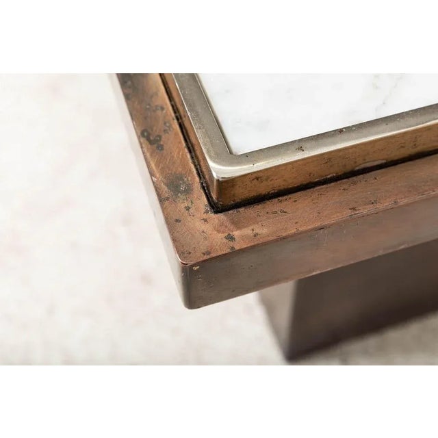 Mid-Century Belgian Chrome & Bronze Coffee Table For Sale - Image 11 of 17