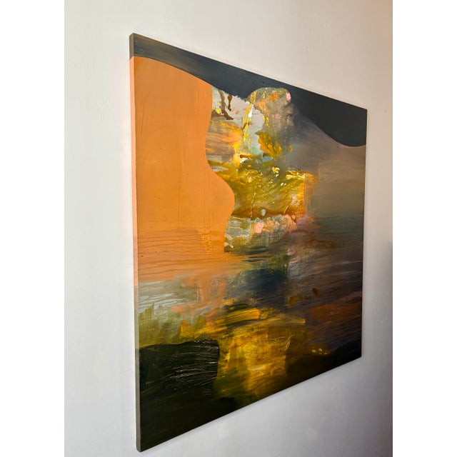 2000 - 2009 Josh Goldberg “Sensorium Dei” Large-Scale Abstract Acrylic Painting, 72" X 72" For Sale - Image 5 of 6