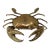 Cast Bronze Crab Sculpture — Sculptural Coastal Form in Polished Patina For Sale