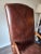 Ralph Lauren Mid 19th Century Ralph Lauren Leather and Mahogany Upholstered Armchair For Sale - Image 4 of 12