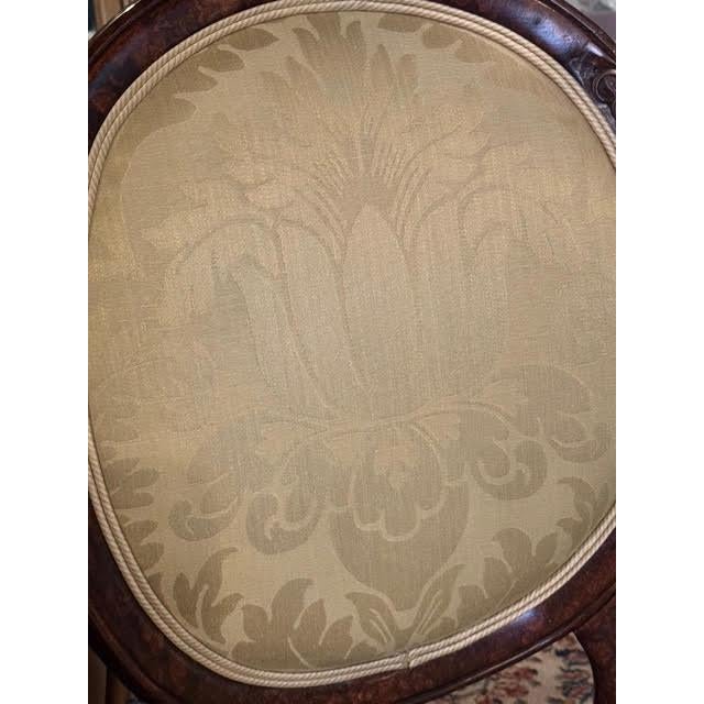 Contemporary Upholstered French Style Designer Armchair For Sale - Image 10 of 12