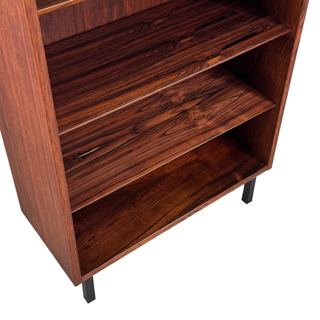 Mid-Century Modern Vintage Danish Rosewood Bookcase For Sale - Image 3 of 6