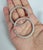 Sand Textured 14K White Gold Hoops 46mm, 2 Pieces For Sale - Image 4 of 5