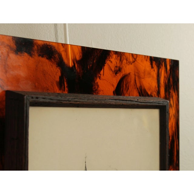 Wood French Paris Street Scene Pair of Etchings For Sale - Image 7 of 13