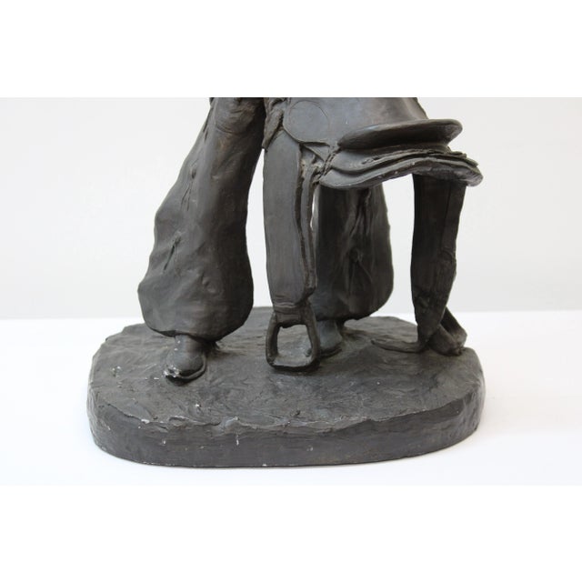Composite Cowboy Figure w/Saddle by Michael Garman 1972