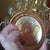 Luxe 1950's Hollywood Regency 24k Plate Frame Austrian Crystal 1/2 Orb Wall Sconces Attributed to Palwa a - Pair For Sale - Image 10 of 17