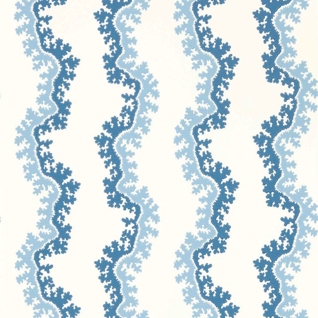 Sanderson Oxbow Wallpaper in Indigo - a Sample For Sale