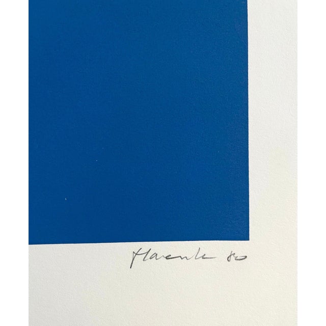 Op Art Jean-Marie Haessle, Jean Marie Haessle Abstract Geometric Op Art Silkscreen Lithograph Print, 1980 For Sale - Image 3 of 6