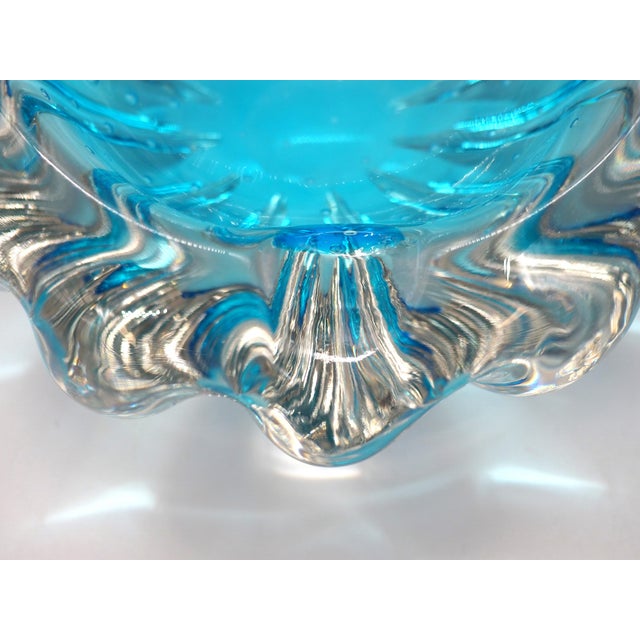 Glass Vintage Handblown Murano Glass Ashtray, Italy, 1960s For Sale - Image 7 of 10