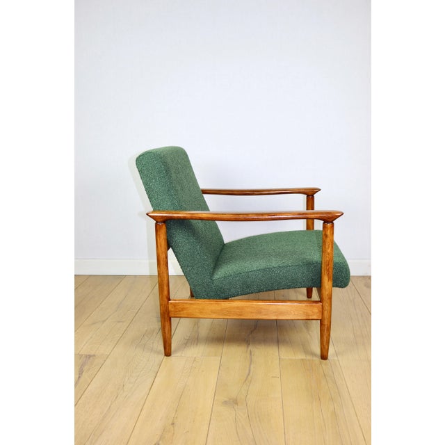 GFM-142 Armchair in Green Boucle from Edmund Homa, 1970s For Sale - Image 6 of 11