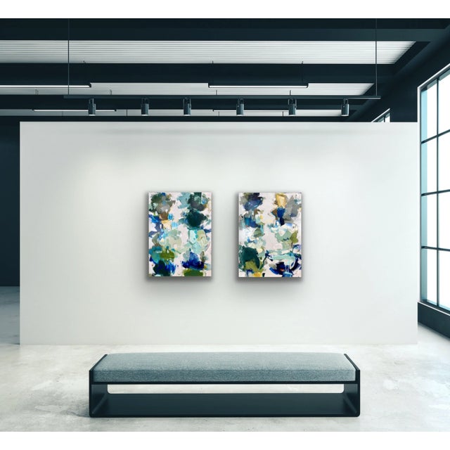 “Things From Deep Sleep” Contemporary Abstract Mixed-Media Painting by Gina Cochran For Sale - Image 9 of 10