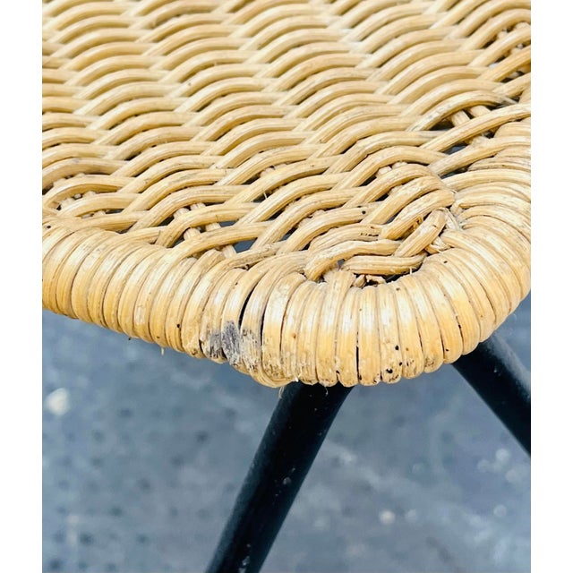 Mid-Century Sonett Series Chairs in Wicker from Karl Fostel Senior's Erben, Austria, 1950s, Set of 3 For Sale - Image 4 of 15