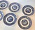 Chinoiserie Mid 20th Century Flow Blue Willow Ironstone Dessert Plates- Set of Six For Sale - Image 3 of 9