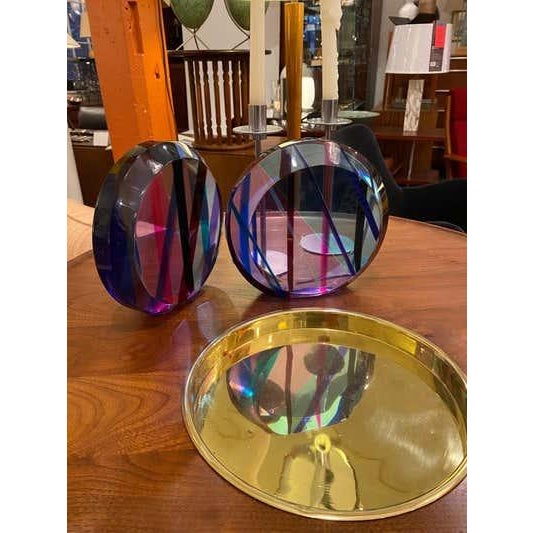 Plastic Late 20th Century Pair Lucite Sculptures in the style of Charles Hollis Jones For Sale - Image 7 of 7