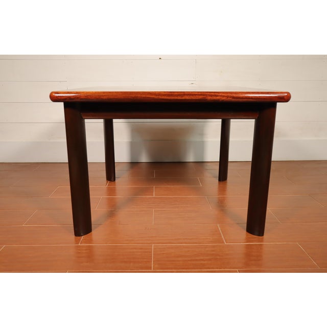Mid-Century Modern Vintage Rosewood Teak Coffee Table by Dyrlund Made in Denmark 70's Scandinavian Mid Century Danish For Sale - Image 3 of 9