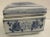 Vintage 1900s Chinese Hand Painted Blue & White Porcelain Lidded Trinket Box For Sale - Image 10 of 12