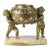 Late 19th Century Napoléon III Gilt Bronze Sculpture of Putti and Champlevé Bowl With Marble Base, France For Sale