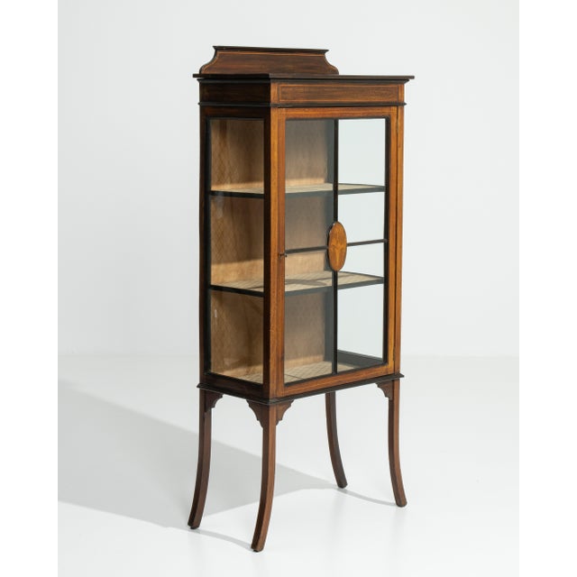 Edwardian Inlaid Cabinet United Kingdom 19th Century For Sale - Image 9 of 14