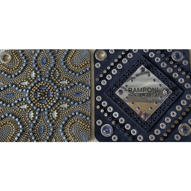 2020s Italian Studded Leather Swatch No 2 From 2026-2027 Collection For Sale - Image 5 of 6