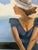 Beach Bench - Oil on Canvas 36x36" For Sale - Image 4 of 5