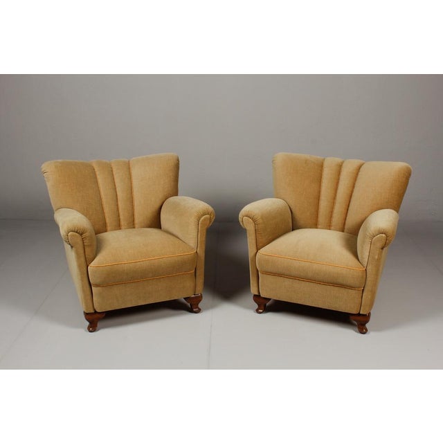 Set of Art Deco Velvet Armchairs, Germany, 1940s For Sale - Image 15 of 15