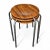 Mid-Century Modern Mid Century Arne Jacobsen “Dot” Stools — First‑Run 1950s Teak + Steel — Set of 3 by Fritz Hansen For Sale - Image 3 of 18