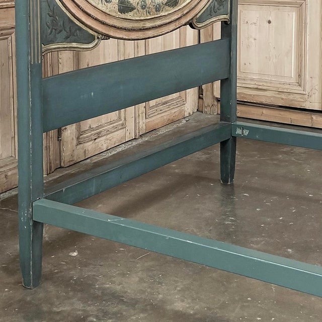 19th Century Dutch Neoclassical Louis XVI Painted Bed For Sale - Image 13 of 18
