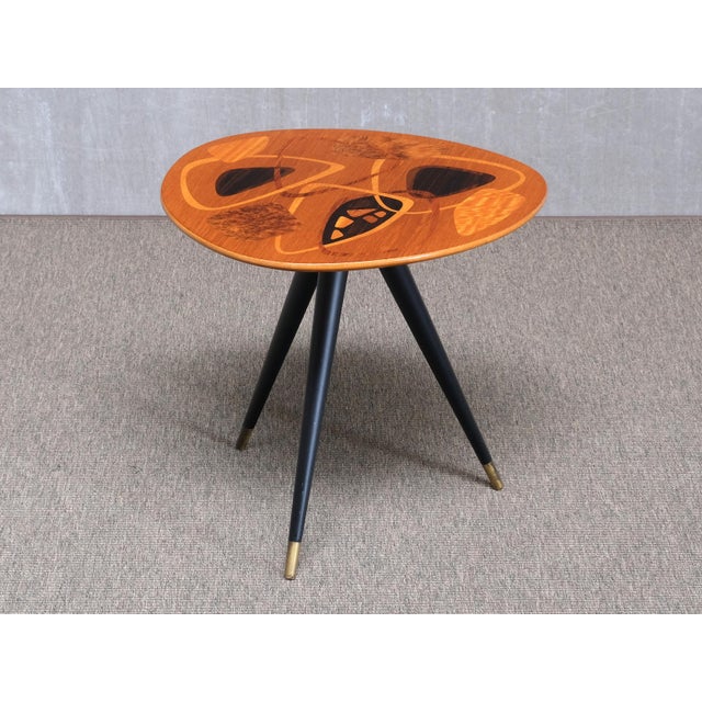 Mid-Century Modern Swedish Modern Intarsia Side Table from H. Sundling Ab, Sweden, 1950s For Sale - Image 3 of 10