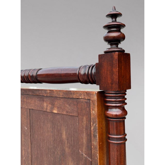 Early 19th Century Regency Mahogany Cheval Mirror, 1820s For Sale - Image 10 of 13