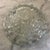 Rare Fostoria cubist American 3 footed crystal centerpiece bowl. Flared, cupped