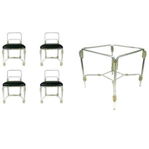 1940s Grosfeld Lucite Dining Set