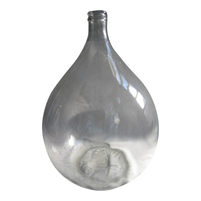 Vintage Large Scale Italian Glass Demijohn For Sale