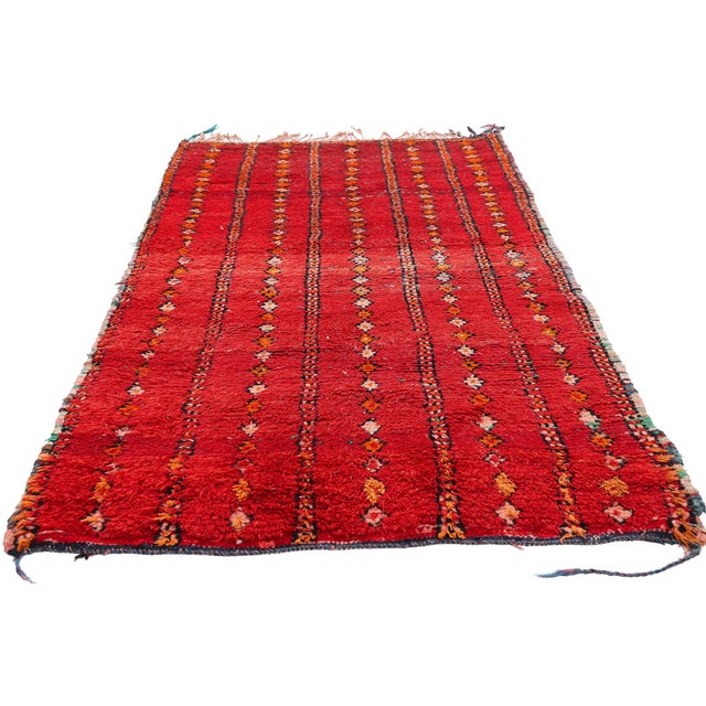 Tribal Vintage Boujad Moroccan Rug, 02'08 X 05'05 For Sale - Image 3 of 10