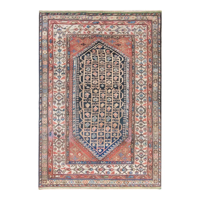 Early 20th Century Persian Khamseh Rug For Sale