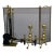 Antique American Brass Fireplace Set -Screen, Andirons and Fireplace Tools Set For Sale