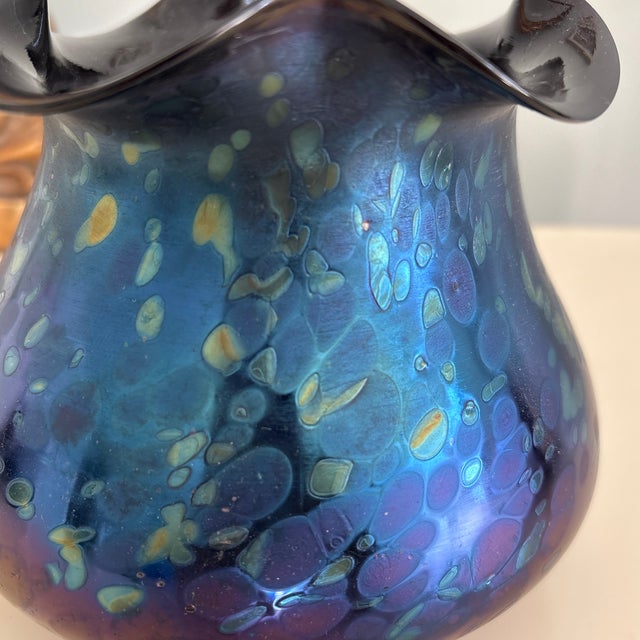 Glass 1900s Loetz Bohemian Art Glass Vase For Sale - Image 7 of 8