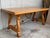 20th Century Spanish Cyprees Lyre Legs Trestle Dining Farm Table For Sale - Image 18 of 18